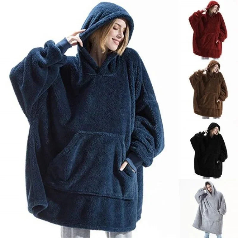 Over-sized flanell dyne trøje til damer & herrer – FleeceHaven