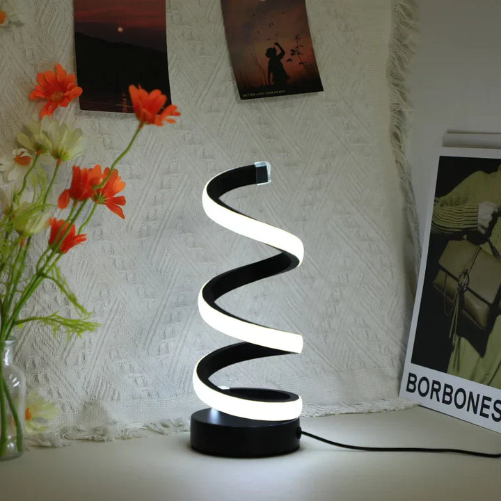 Moderne S-formet skrivebordslampe - FlexiGlow