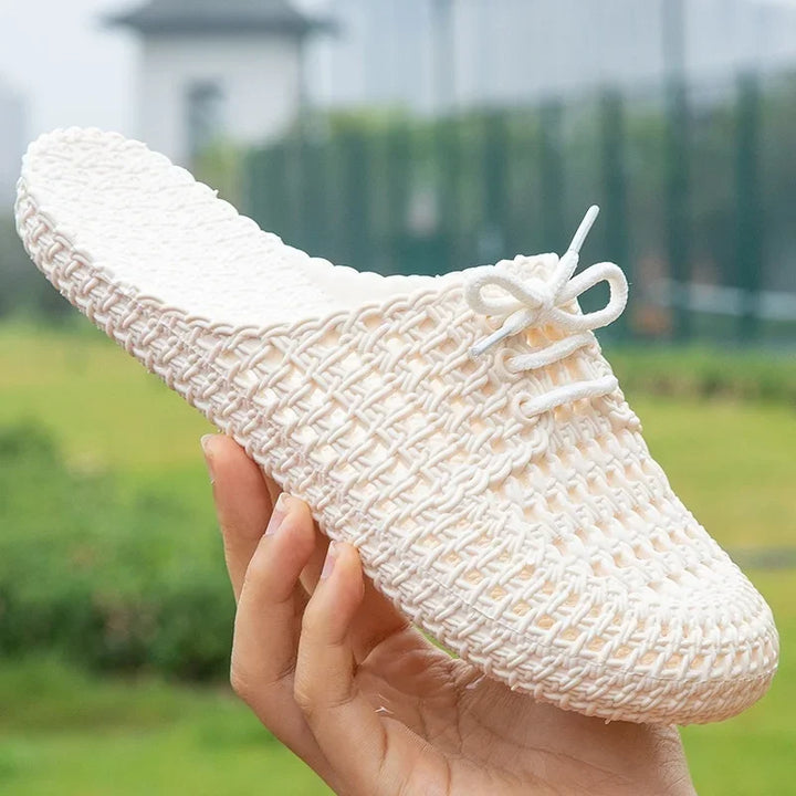 Åndbare outdoor-loafers til damer med åben tå – Linaya