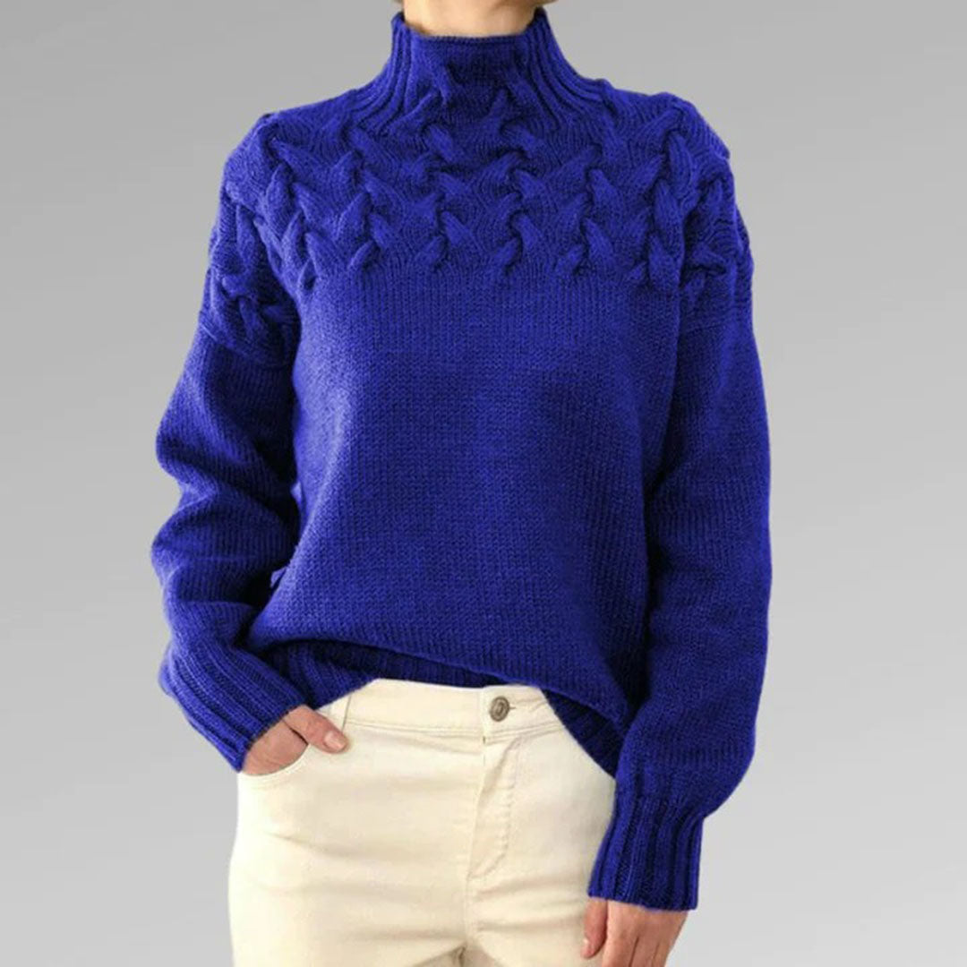 Strickpullover til damer med krave – Sienna