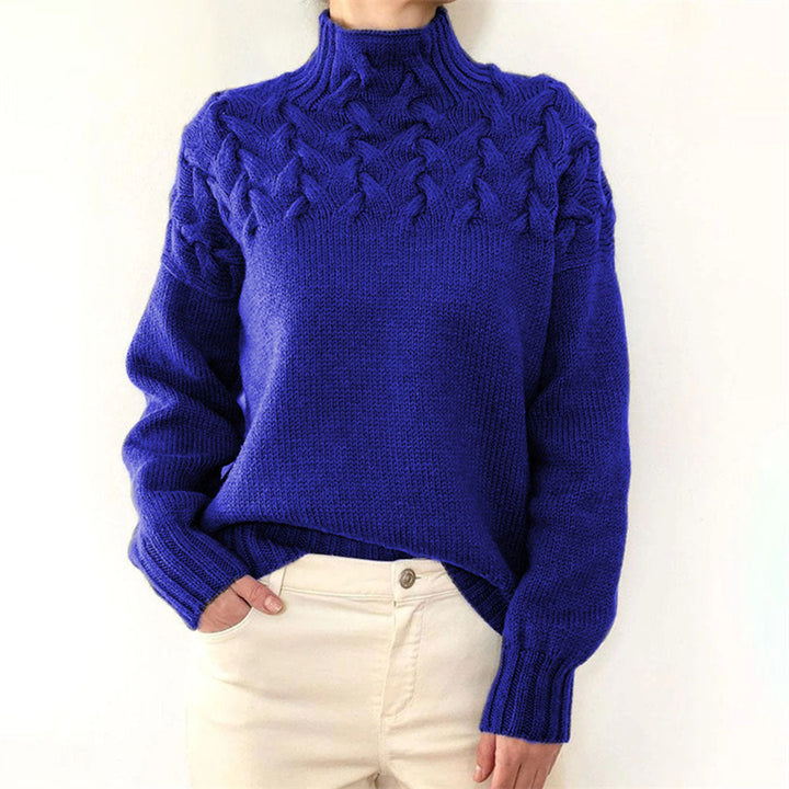 Strickpullover til damer med krave – Sienna
