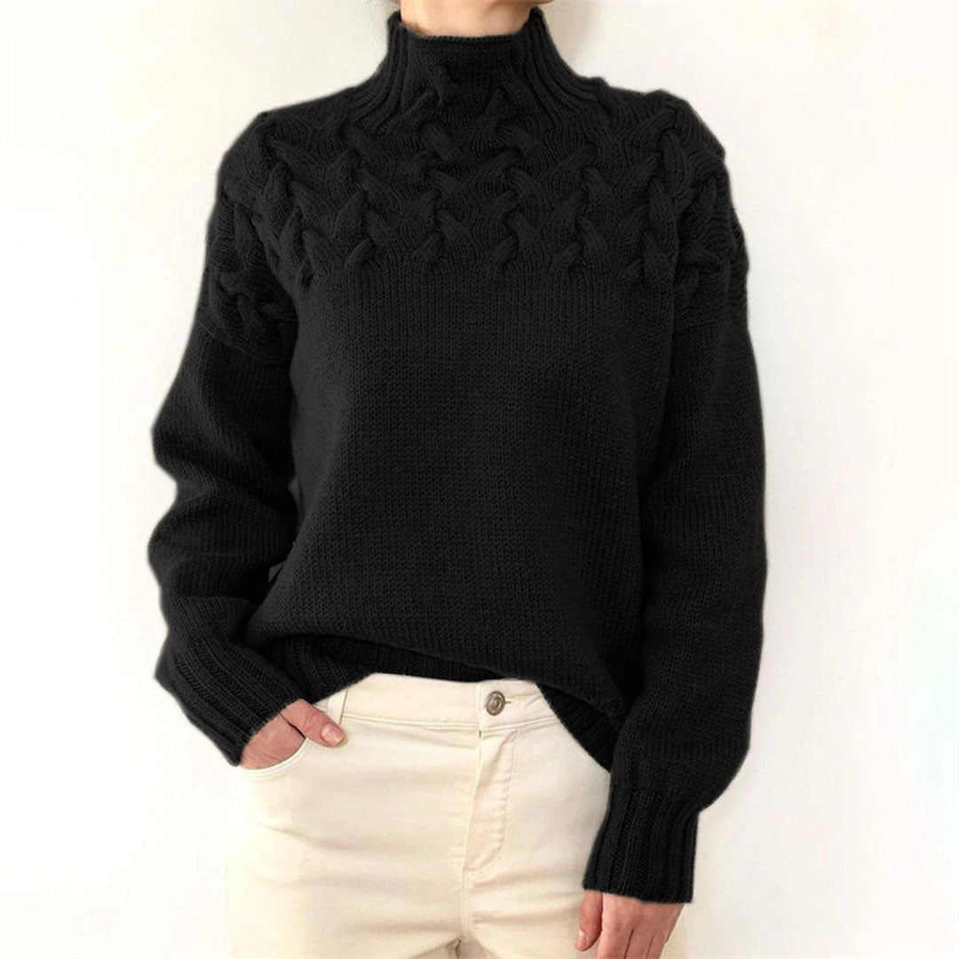 Strickpullover til damer med krave – Sienna