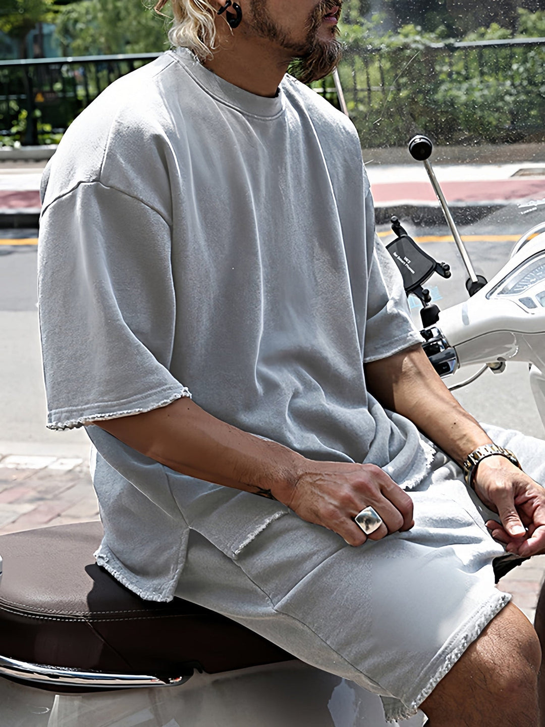 Løstsiddende fritids- og sportssæt til herrer – Farid