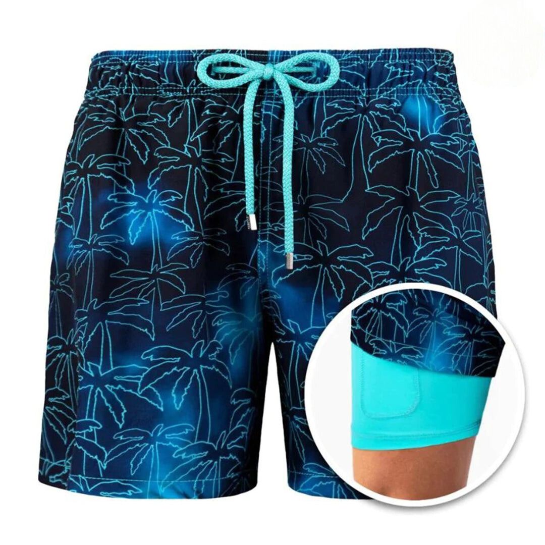 Trendy herre-badeshorts med print – Julien