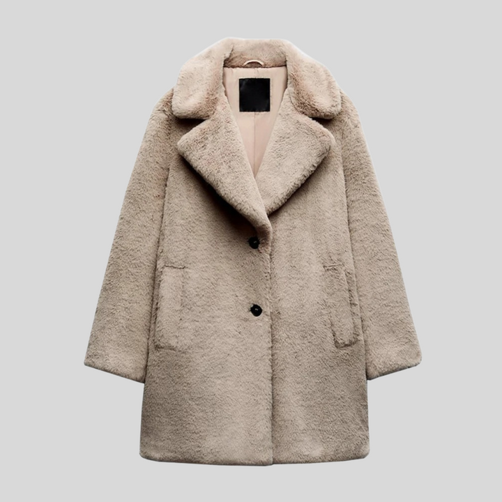 Dame Teddyfrakke med klassisk snit – Maribelle