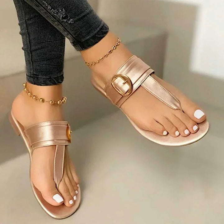 Sommerlige clip-toe-sandaler til damer med let pasform – Nayela