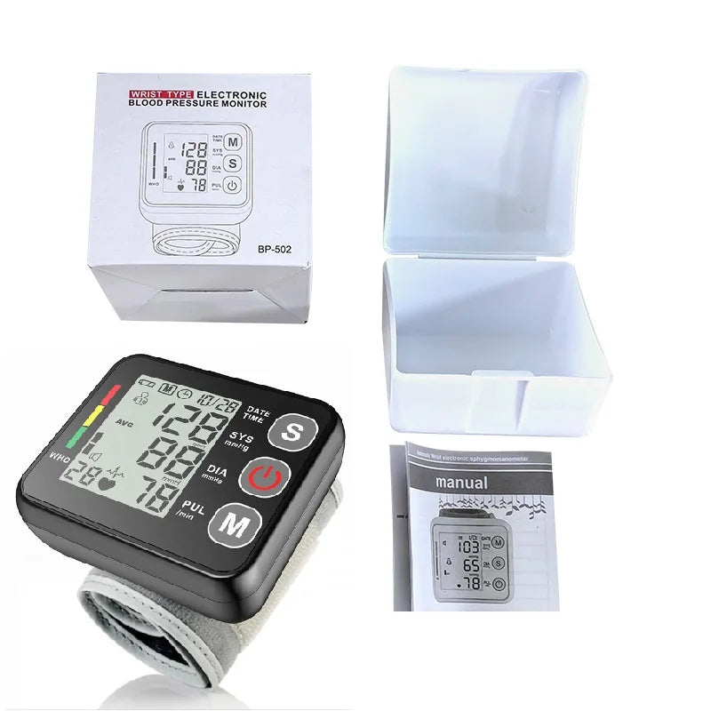 Digital håndledsblodtryksmonitor med LCD-display – PulseTrack