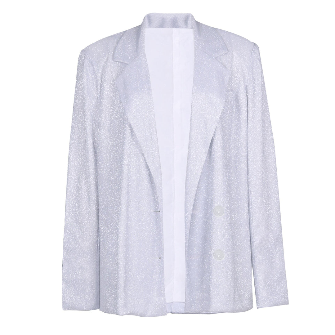 Trendy glimmer-partysæt med blazer – Dalia