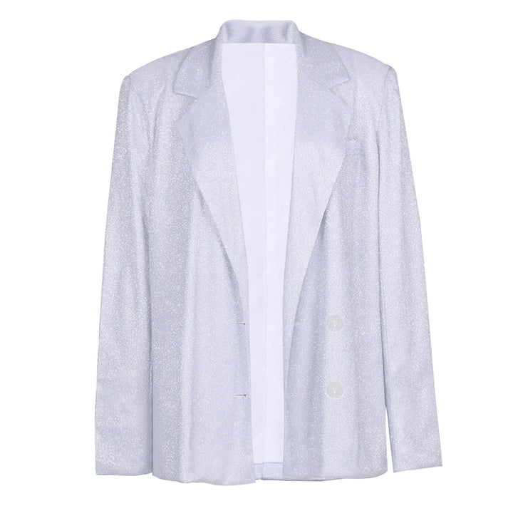 Trendy glimmer-partysæt med blazer – Dalia