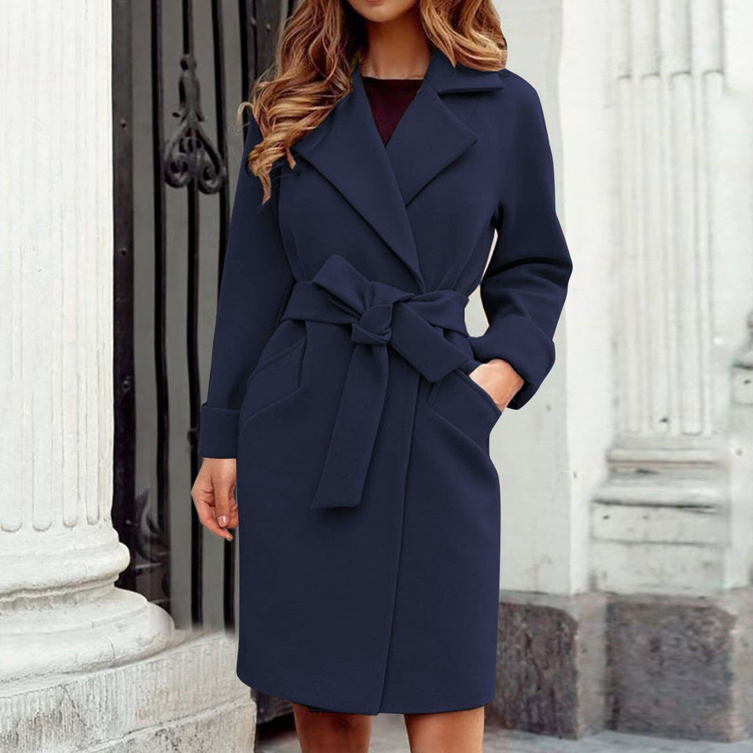 Lang dame-trenchcoat vinterjakke - Sienna