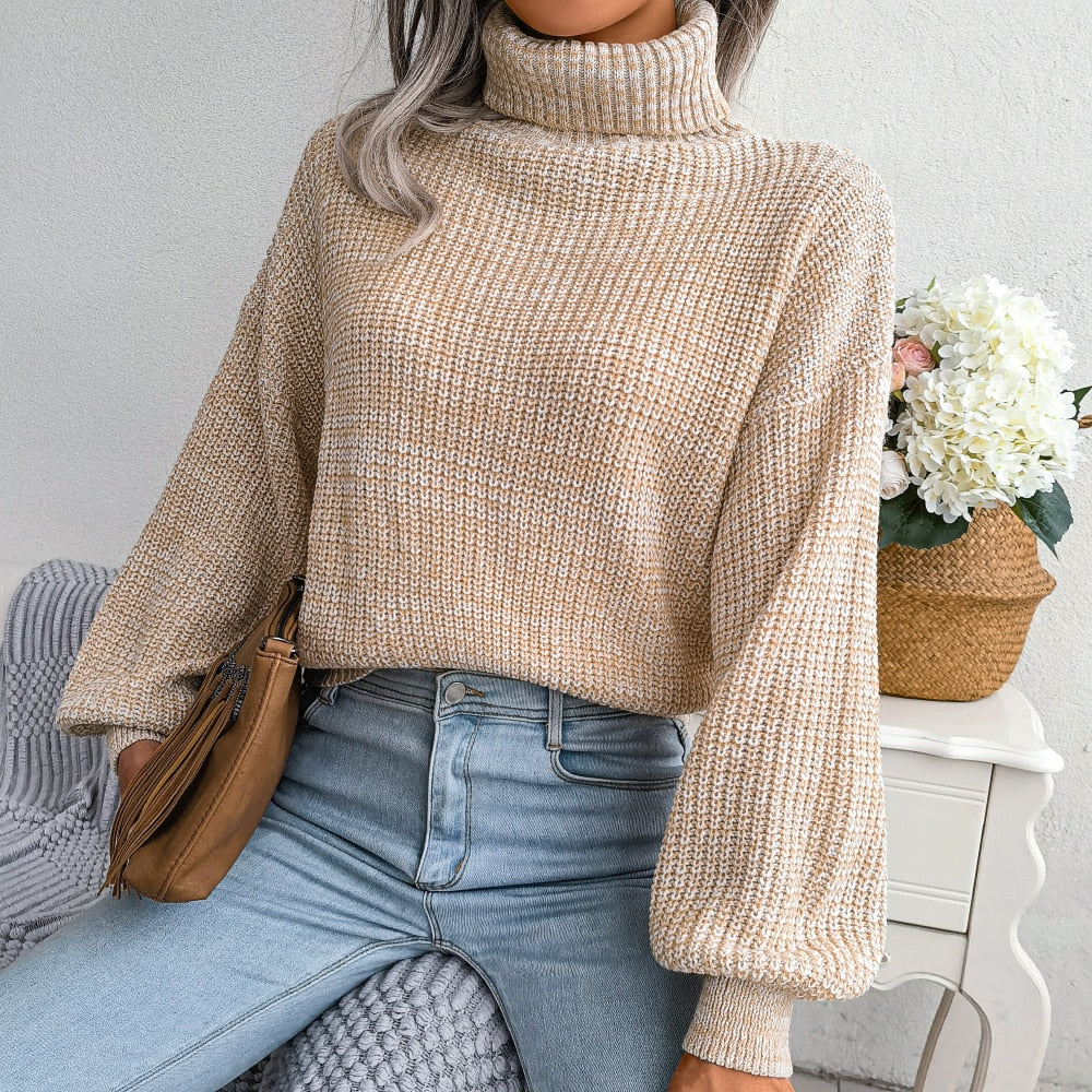 Comfy Strikket Rullekrave - Emilia