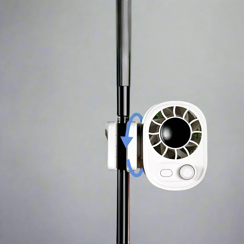Hipacool bærbar bilklipsvifte med 360° rotation og 100 hastigheder – ClipAir