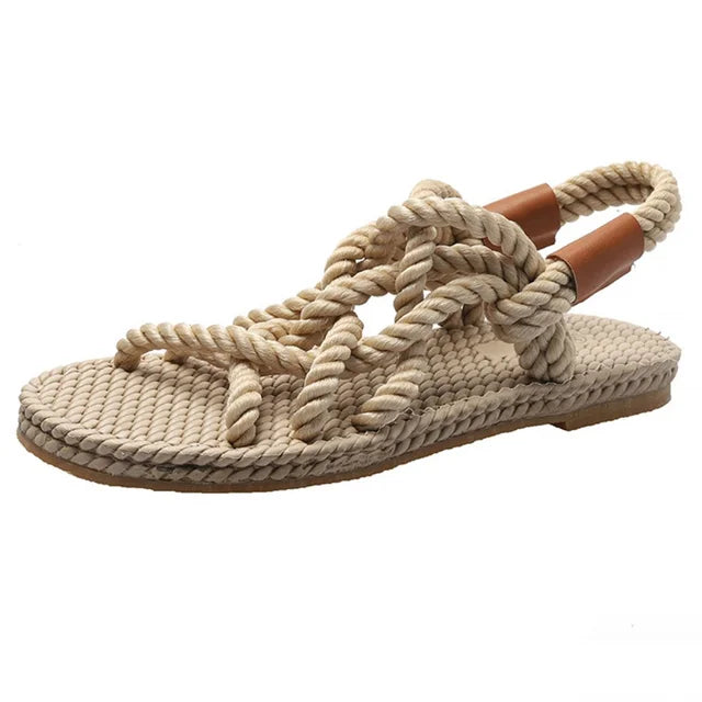Flettede gladiatorsandaler – Serina