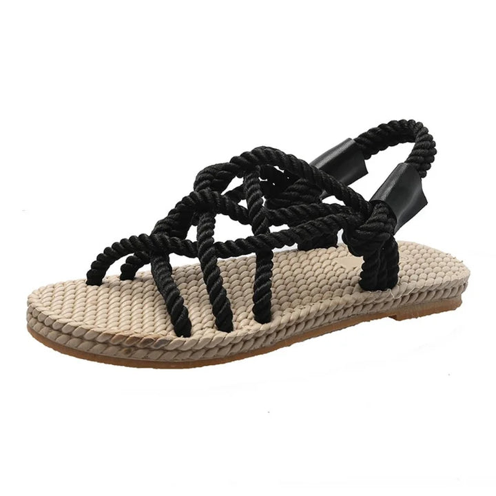 Flettede gladiatorsandaler – Serina