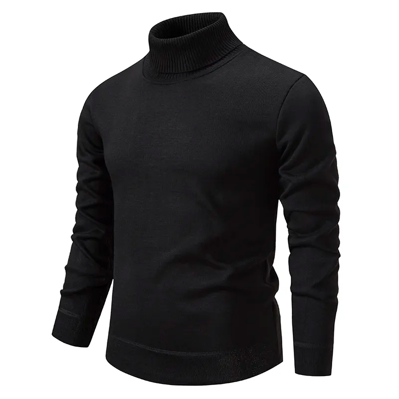 Blød og behagelig herre rullekrave sweater i bomuld - Jonas