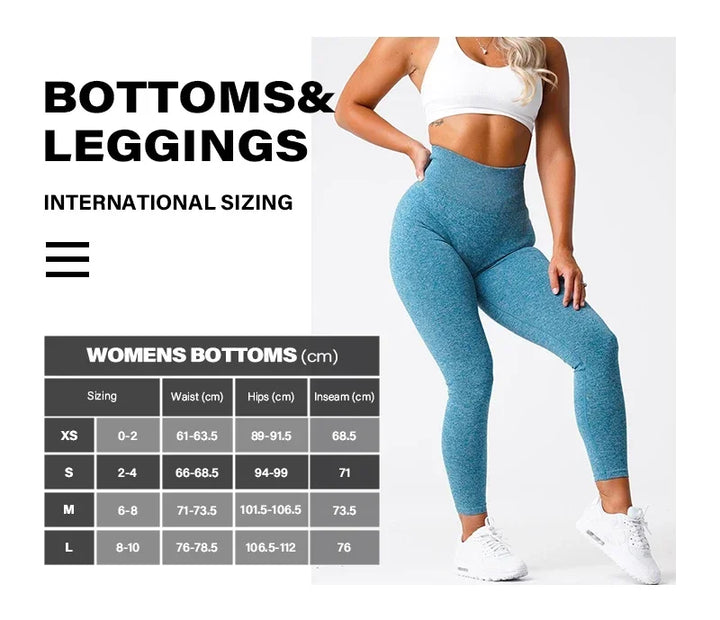 Sømmefri yogaleggings med stretchlinning og perfekt pasform – Freya