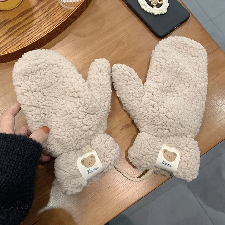 Bløde teddyvotter til damer - Mila