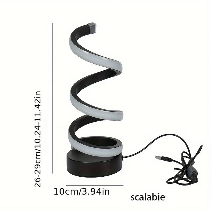 Moderne S-formet skrivebordslampe - FlexiGlow