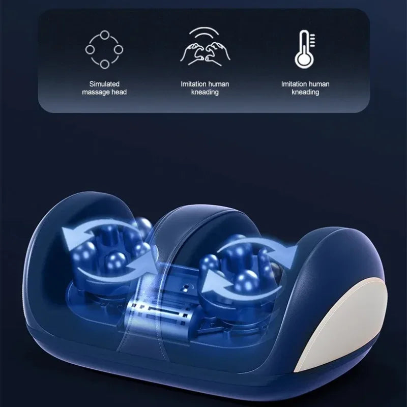 Ekstra stor elektrisk shiatsu fod- og lægmassager med varme – Orion