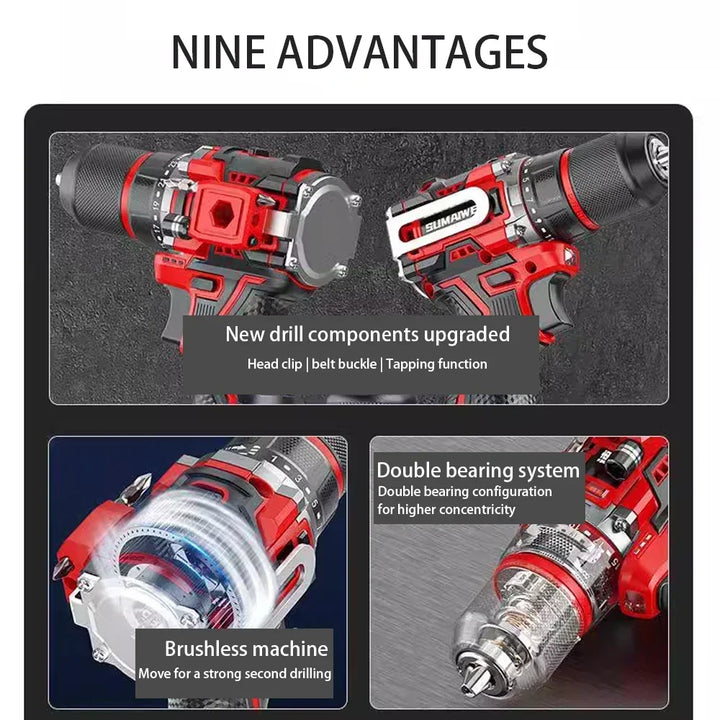 Akku børsteløs slagboremaskine 20V – DrillMate