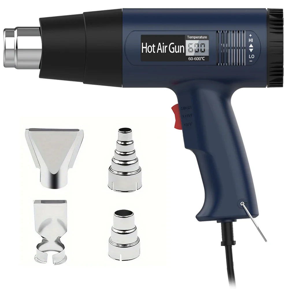 2000W industriel elektrisk varmepistol med digital LCD-skærm justerbar temperatur – ProTherm