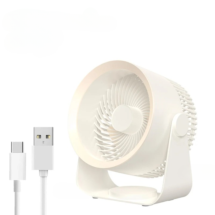 Multifunktionel elektrisk ventilatorcirkulator med 4000mAh batteri – AirFlex