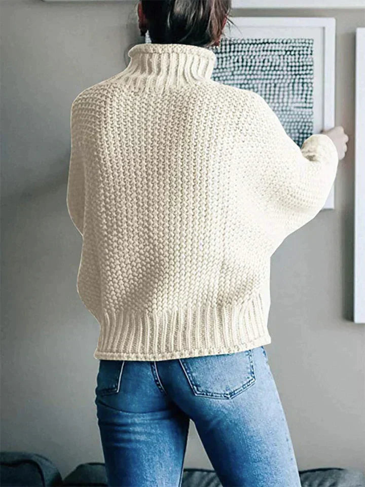 Trendy strikket dametrøje - Olivia