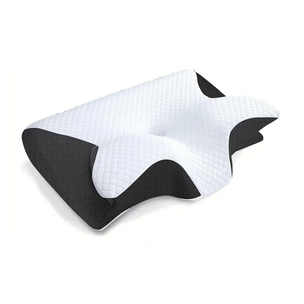 2-i-1 Memory Foam Cervikal Pude med Ergonomisk Konturdesign – RestAlign
