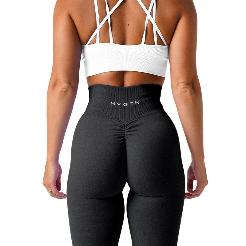 Sømmefri yogaleggings med stretchlinning og perfekt pasform – Freya