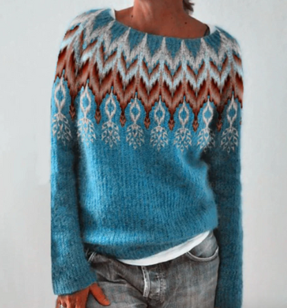 Elegant dames striktrøje – Efterårsmagi Maelis