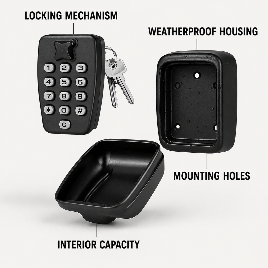 Key Safe with Code | Weatherproof Metal | Adjustable Combination Lock 11