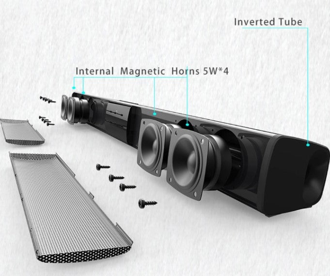 Trådløs Bluetooth Soundbar Stereo Højttalersystem med FM & USB – CineWave