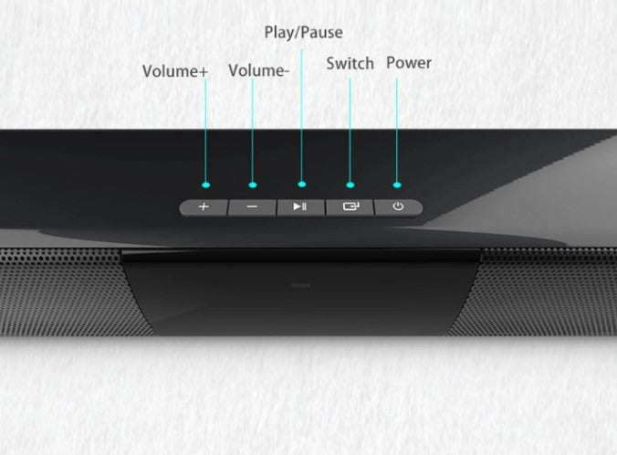 Trådløs Bluetooth Soundbar Stereo Højttalersystem med FM & USB – CineWave