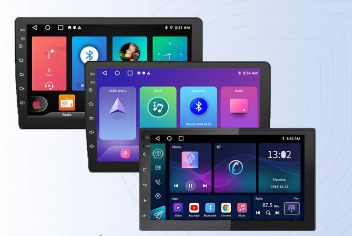 Universel Android bilstereo med touchskærm, GPS og trådløs CarPlay