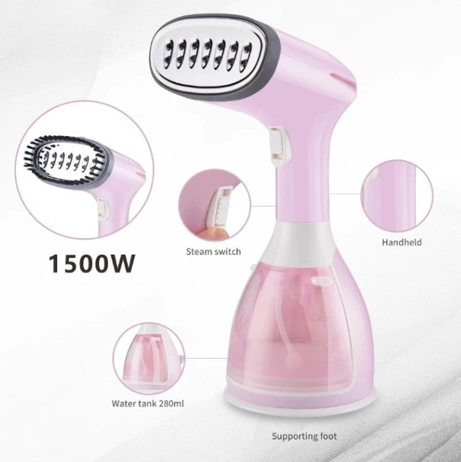 Vertikal Tøjdamper 280W Hurtig Opvarmning 1500ml Tank – SteamFlow