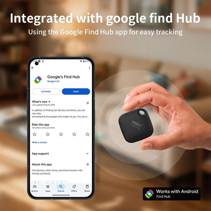 4PCS Smart GPS Tracker Tags med Google Find Hub til Android-enheder