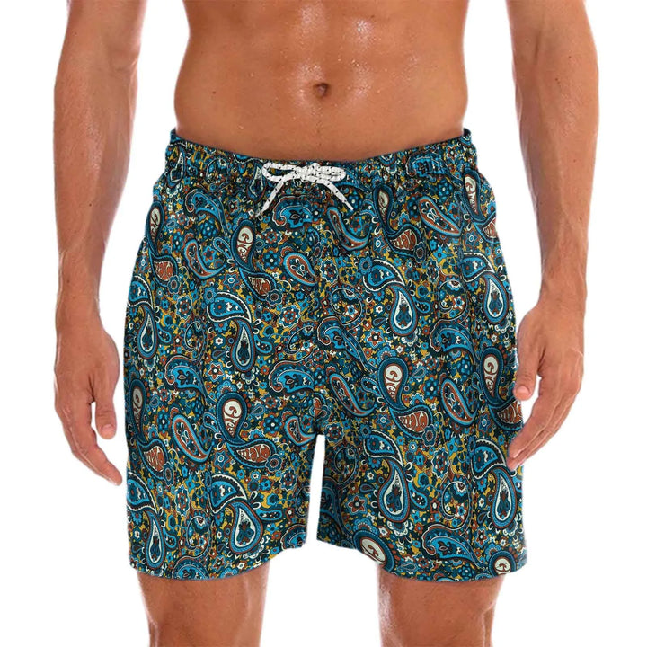 Herre-badeshorts med muntert print – Milo