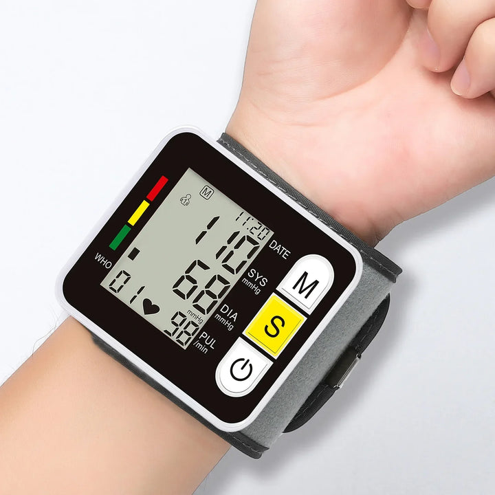 Digital håndledsblodtryksmonitor med LCD-display – PulseTrack
