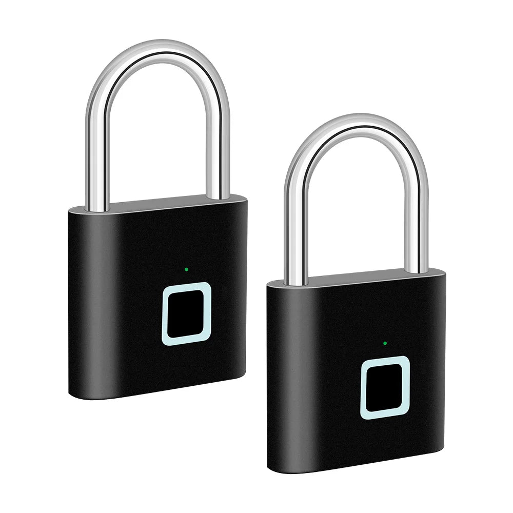 Smart Fingerprint Padlock med USB-opladning og vandtæt design – Titan