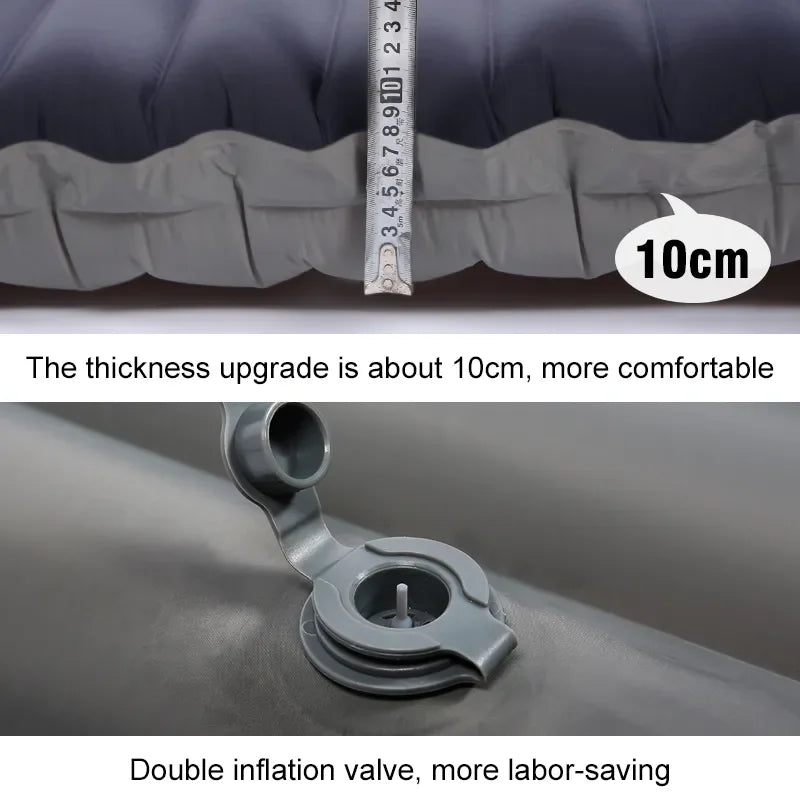 Ultralight selvoppustelig campingmadras med indbygget pumpe – Eryx