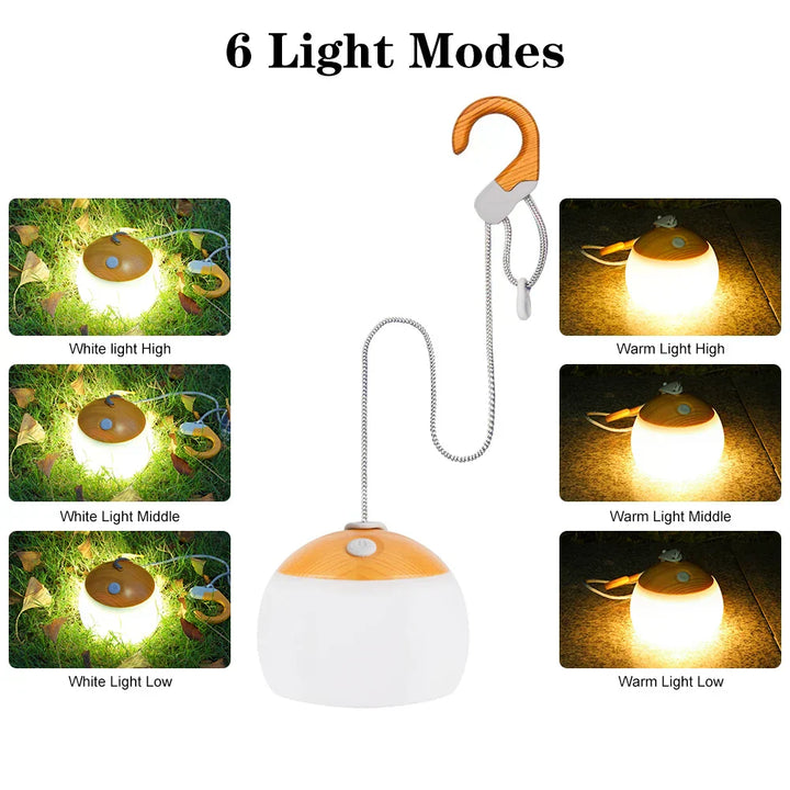 Retro campinglanterne USB-genopladeligt lys - CampGlow