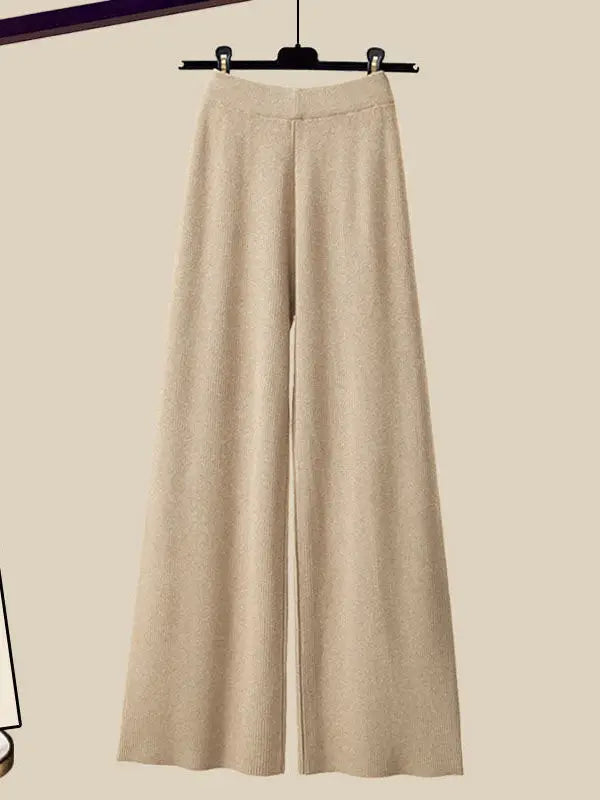 Tre-delt dames vinter outfit sæt med strik cardigan - Marisa