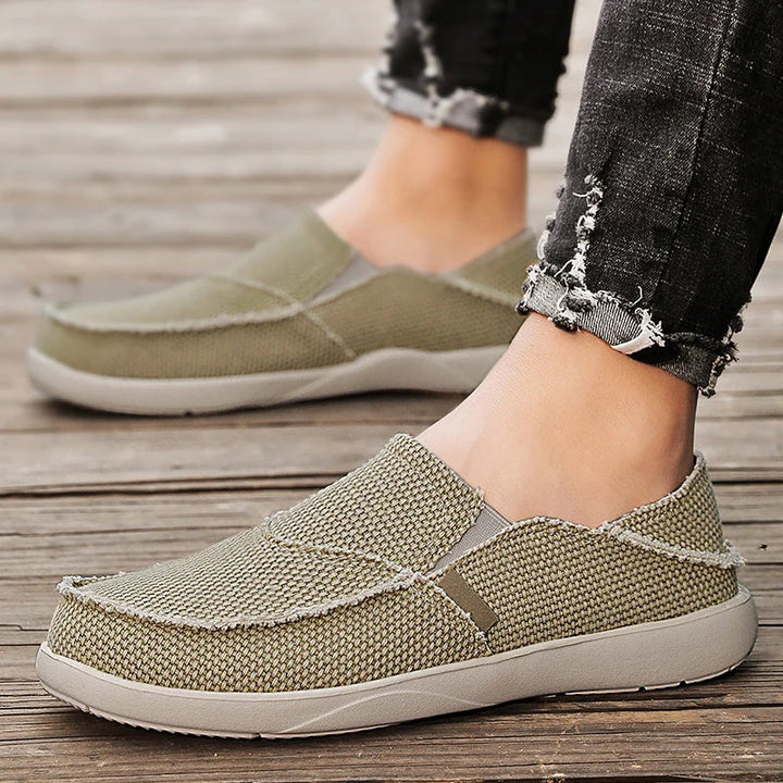 Lette canvas-slip-ons til herrer | Åndbare efterårs-espadriller - Niko