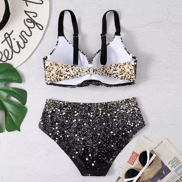 Trendy bikinisæt med høj talje – Selina