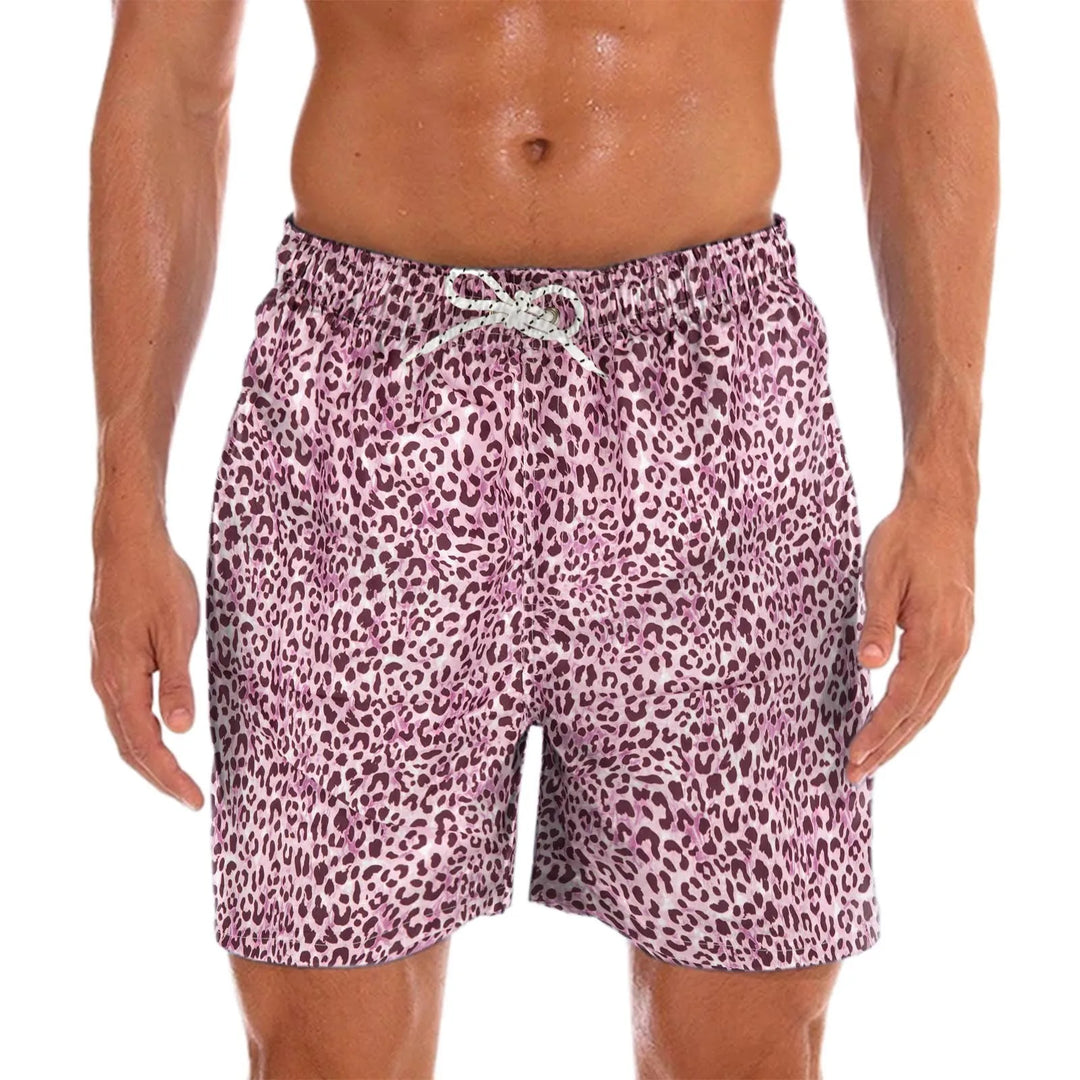 Herre-badeshorts med muntert print – Milo