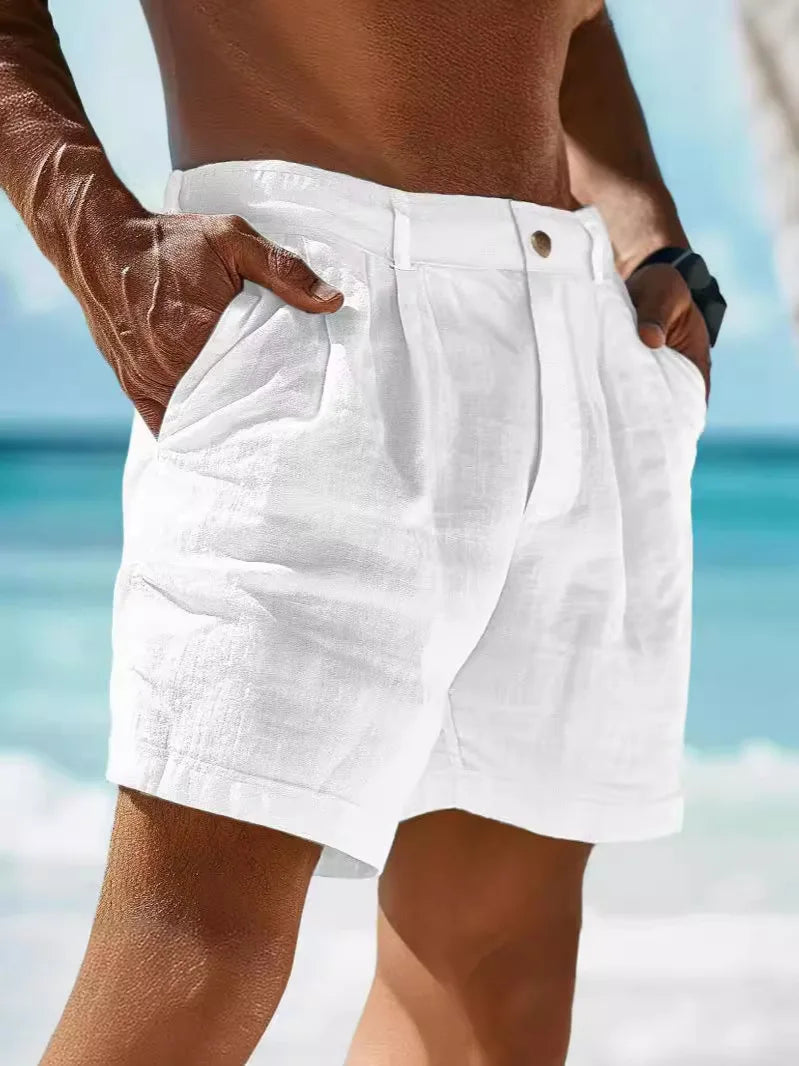 Luftige sommershorts i hør til herrer – Jonas