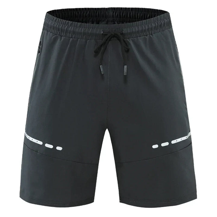 Sportslige og stilfulde slim-fit træningsshorts med lynlåslommer – Kian