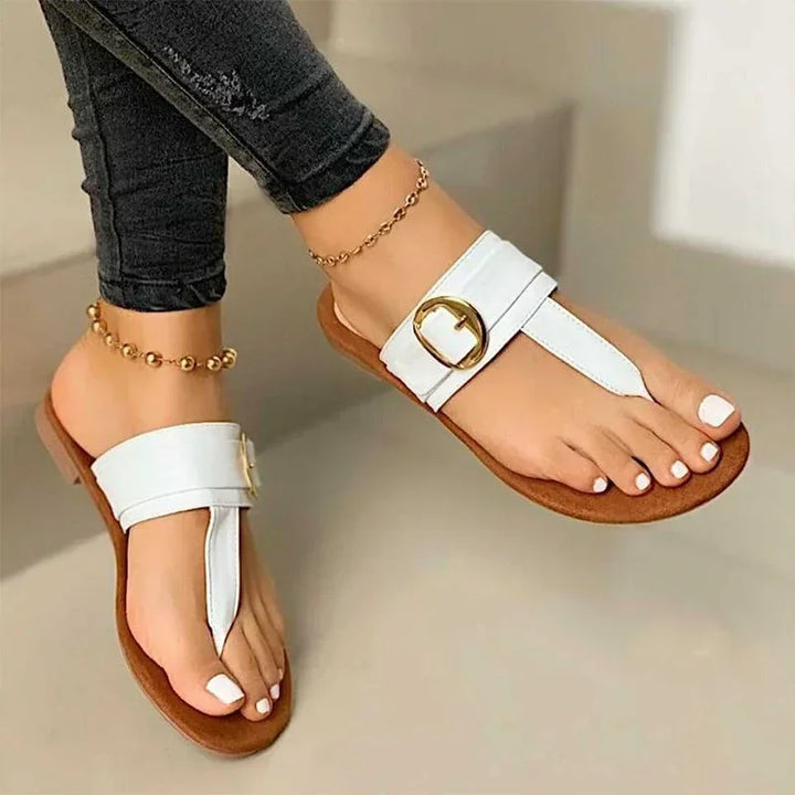 Sommerlige clip-toe-sandaler til damer med let pasform – Nayela