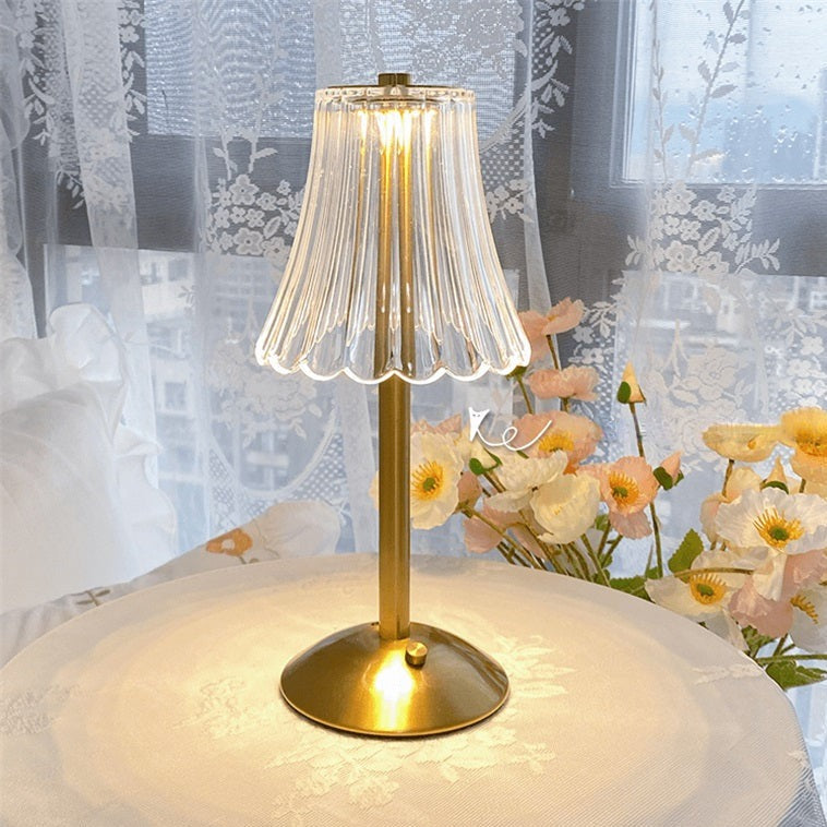 LED retro bordlampe USB-genopladelig - BrillianceGlow