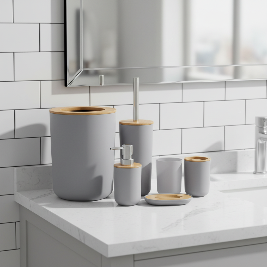 Sechs Teiliges Badezimmer Set - Bathlume